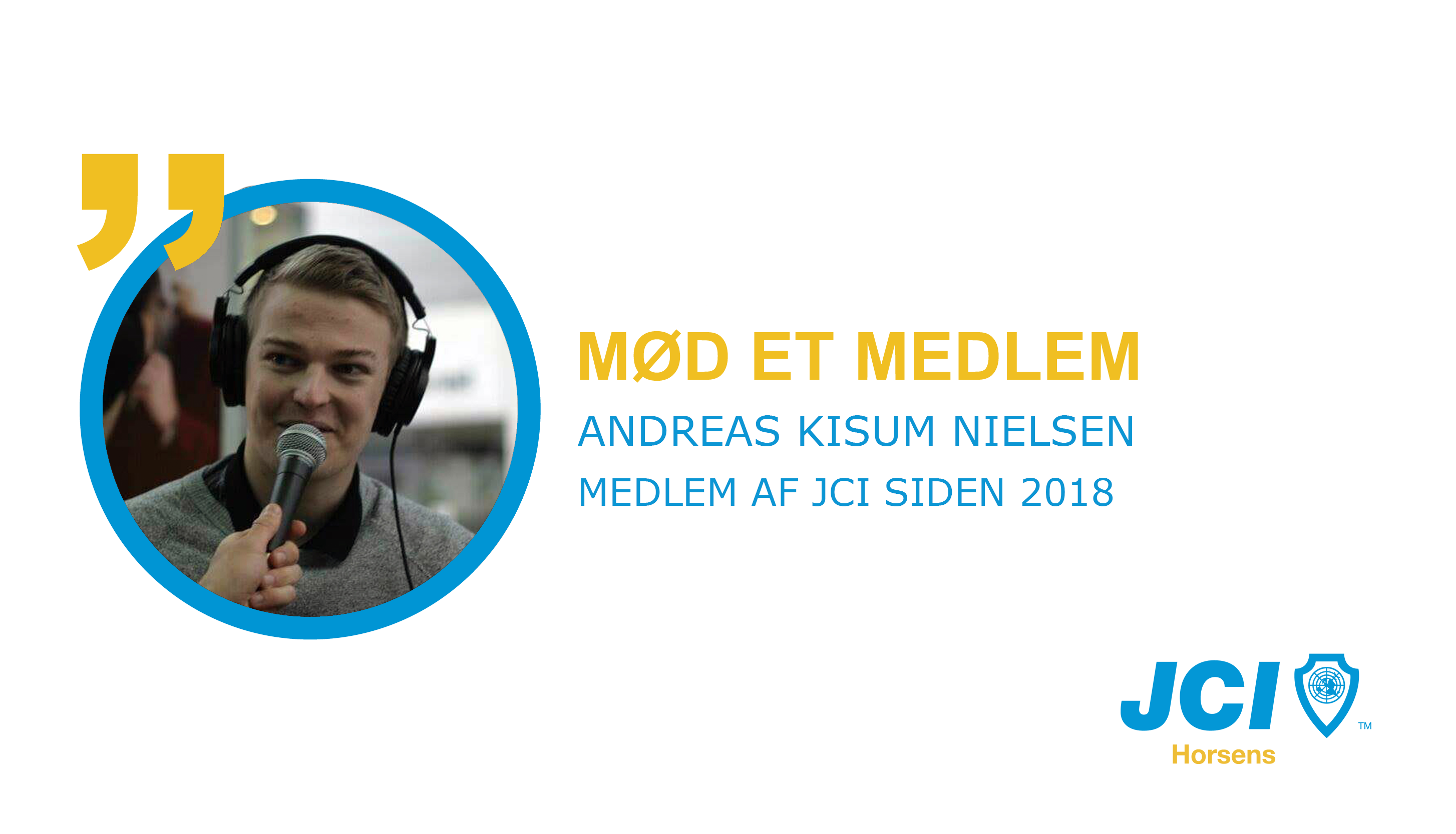 Mød et medlem af JCI Horsens: Andreas Kisum Nielsen